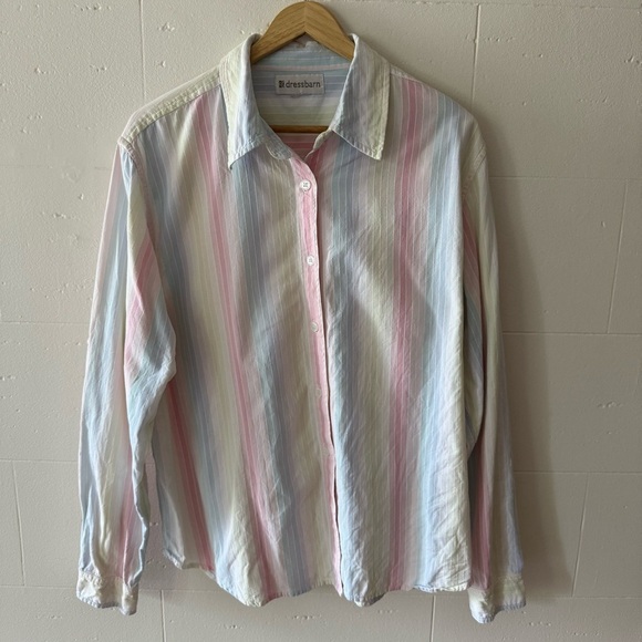 Pastel Striped Button-Down - Picture 1 of 9